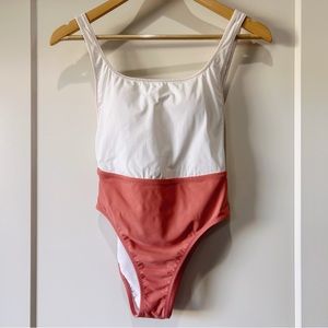 Kore Swim x Amour Vert Nyx color block one piece swimsuit in riad size XS